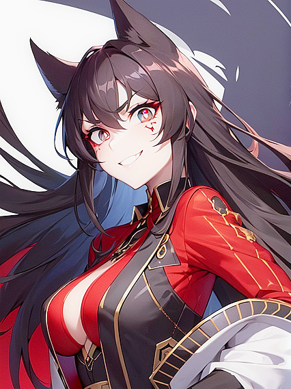 Dark-Haired Beauty Welding Katana While Revealing Her Nipples in HentaiErotica