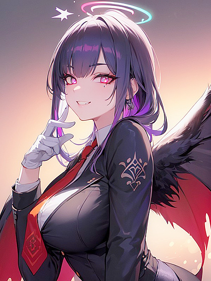 Ponytailed Vampiress with Thick Eyelashes Seducing in Seductive Hentai Scenes