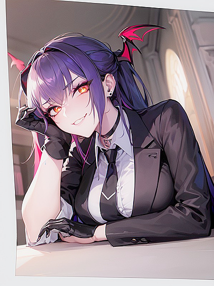 Tattooed Beauty Puts on Gloves for Sensual SFW Hentai Fun