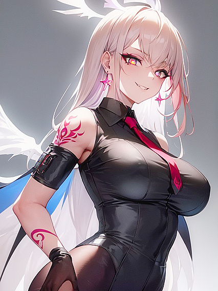 Business Woman in Nylon Gloves Gets Wild for Mind-Blowing Hentai Bangs