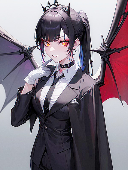 Seductive Vampire Teeth in Close-Up SFW Hentai Fantasy