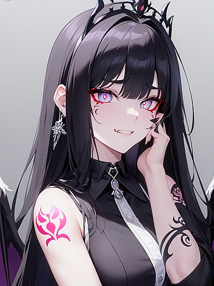 Grinning Man with Cape and Intricate Facial Tattoos in Hentai Pleasure
