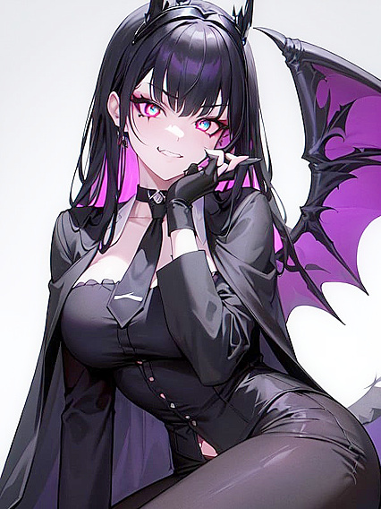 Demon Wings and Glowing Eyes: Intense Hentai Bangs with Supernatural Seduction
