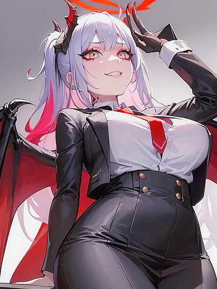 Vampire With Tuxedo and Crossed Arms Seduces in hentai AI Action