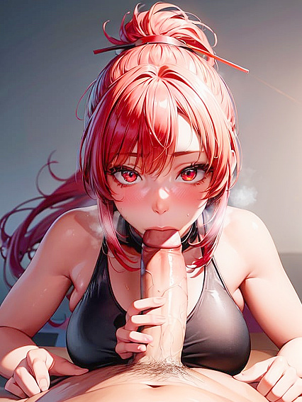Muscular Red-Eyed Demigod Unleashed in Intense Hentai Action