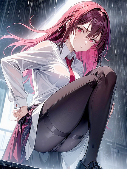 Small Breasts and Hands on Hips: A Drenched Hentai Fantasy