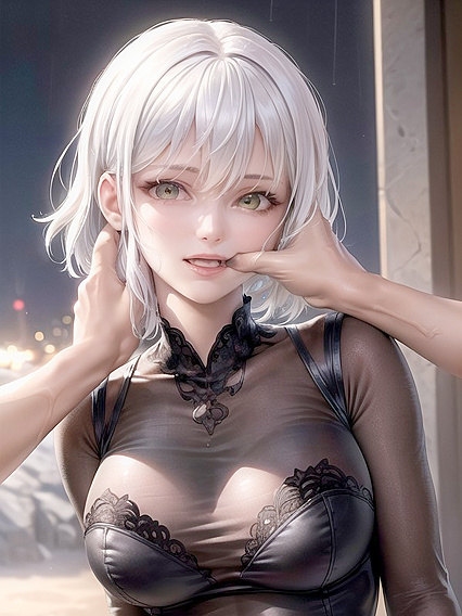 Intimate Green-Skinned Beauty in Detailed HentaiErotic Adventures
