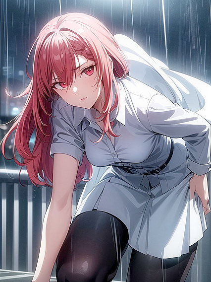 Braided Beauty Navigates Cyberpunk City in Steamy Hentai Scenes