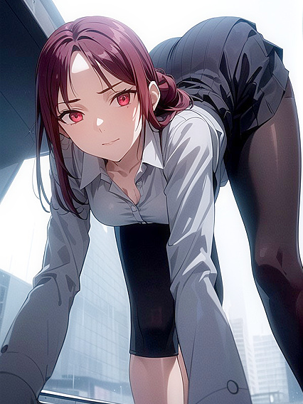 Dark-Skinned Beauty with Red Eyes in Seductive Hentai Scenes