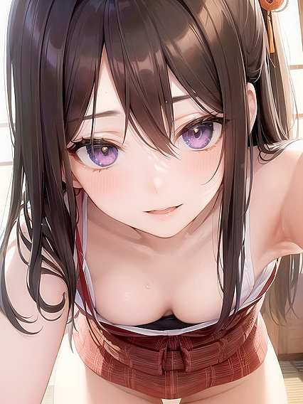 Cute 18-Year-Old with Round Breasts in Seductive Hentai Scenes