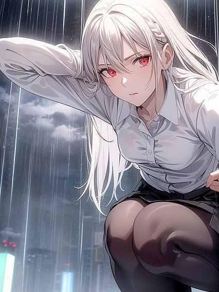 Seductive Pose: Hands on Hips in Erotic Hentai Scenes