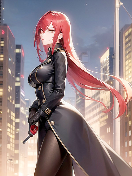 Elegant Red-Haired Beauty Seduces in Mesmerizing Hentai Action