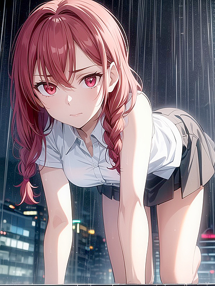 Close-Up hentai action with Glowing Eyes and a Rounded Ass
