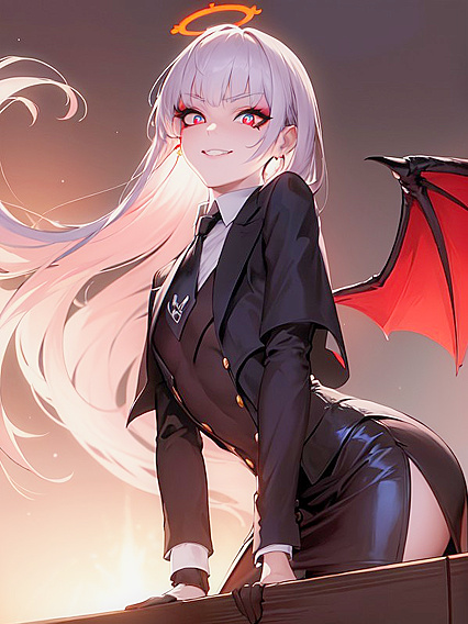 Tattooed Beauty with Long Bangs Exploring Erotic Hentai Adventures