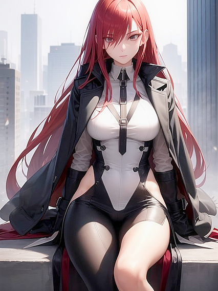 Makima from Chain Saw Man Seduces in an Urban Setting for Intense Hentai Fun