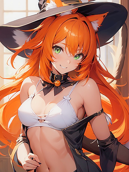 Ginger With Light Brown Skin and Ponytail Enjoying Steamy Hentai Action