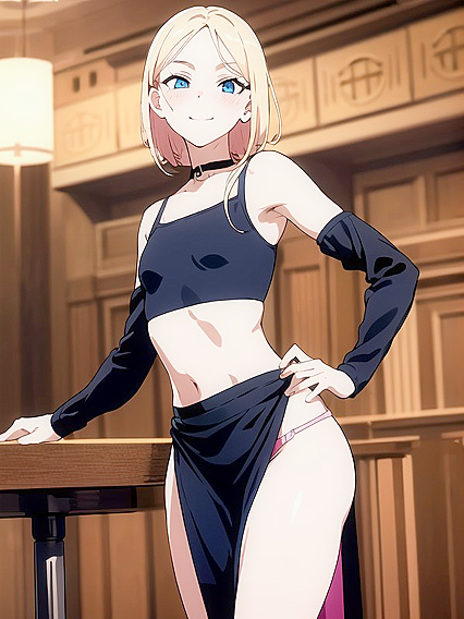 Blue-Eyed Beauty Dances Seductively at the Bar in Steamy Hentai Action