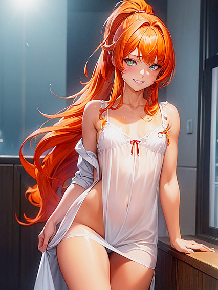 Small Breasts and Light Brown Skin in Seductive Loungewear Hentai Delights