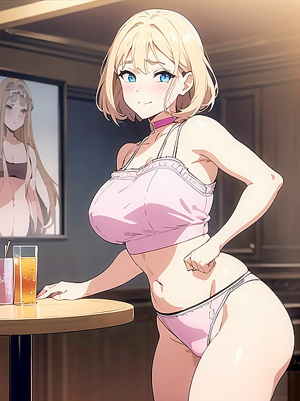 Blue-Eyed Beauty in Crop Top Explodes in Fat Hentai Pleasure
