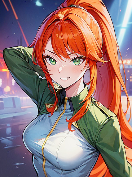 Grinning Ginger Soldier in Uniform for Steamy Hentai Action
