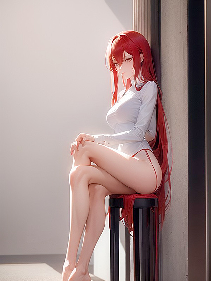 Tall Femme Fatale in Trench Coat Seduces in Steamy Hentai Action