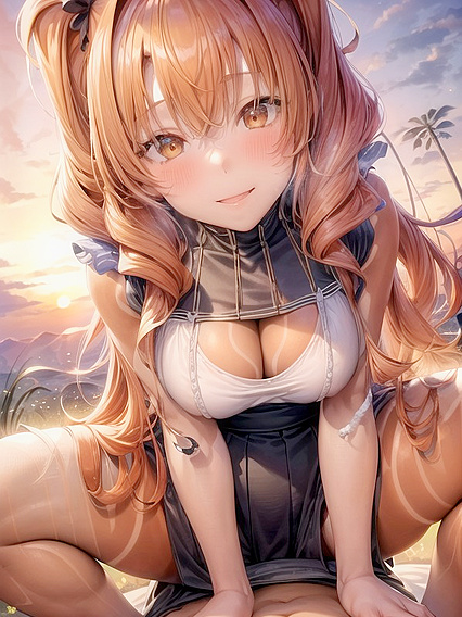 Ginger's Delights: A Seductive Sitting Position in Hentai AIPorn