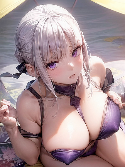 Angry Solo Scene: Intense Facial Touches in Hentai Passion