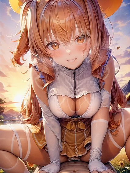 Bottom-Up Action with Legs Spread Wide in Hentai Bliss