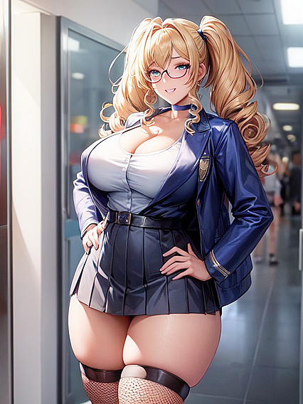 18-Year-Old Shows Off Her Cleavage in steamy Hentai Scenes