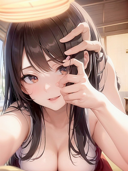 Close-Up Cute Girl 18+ with Medium Ass in Seductive Hentai Action
