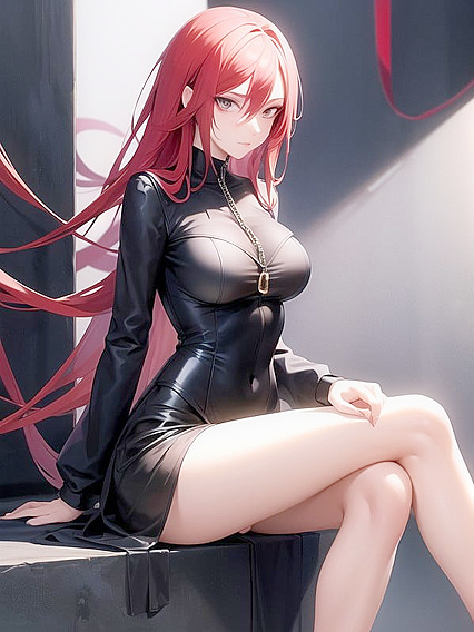 Makima from Chain Saw Man Seduces with Her Slender Body inSharp Hentai Scenes