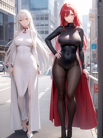 Sitting Down and Presenting Her Vagina in Steamy Hentai Action