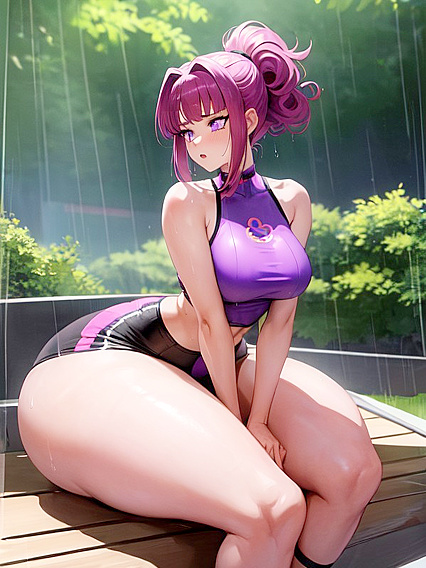 Fit Girl 18+ with Straight Ponytail Rides the Dick in Steamy Hentai Action