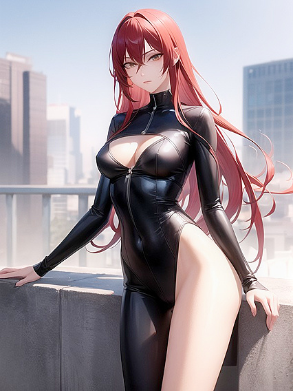 Sharp hentai action unfolds in an urban setting with intense female pleasure
