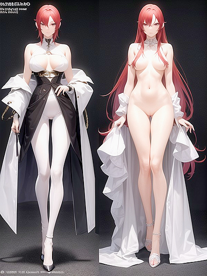 Female Standing with Legs Spread for Intense Hentai Pleasure