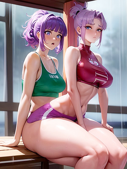 White-Haired Beauty Unleashes Fury in Busty Hentai Ecstasy