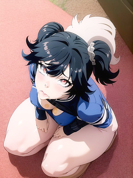 Pigtails Girl 18+ Surrounded by Many Guys in Wild Hentai Action