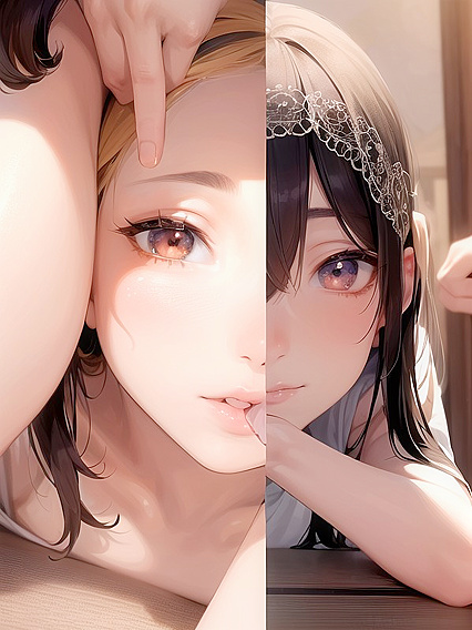 Light Brown Beauty Spreads Wide on Tatami Mats for Steamy Hentai Pleasure