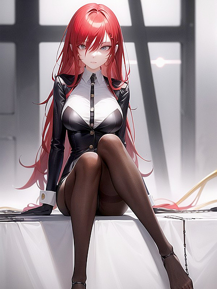 Makima from Chain Saw Man Seduces in a Trench Coat for Slim-Hot Hentai Action
