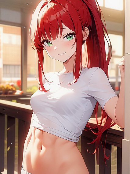 Fit Light Brown Beauty Smirks Her Way Through Seductive Hentai Scenes