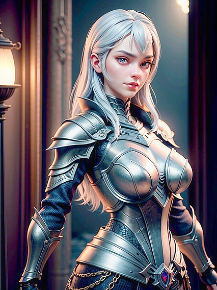 Fully Armored Dusk in Shining Breastplate for Intense Hentai Pleasure