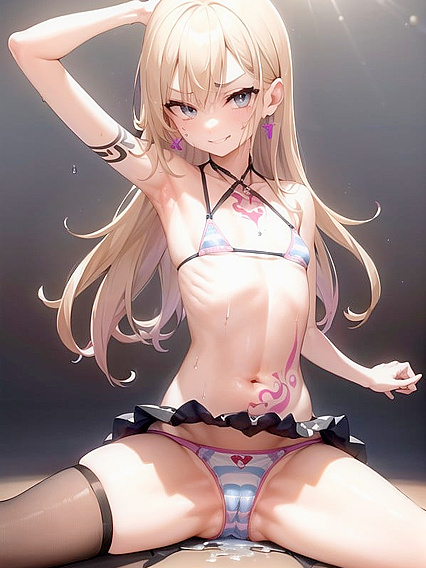 Rounded Breasts and Camel Toe Action in Busty Hentai Bangs Feast