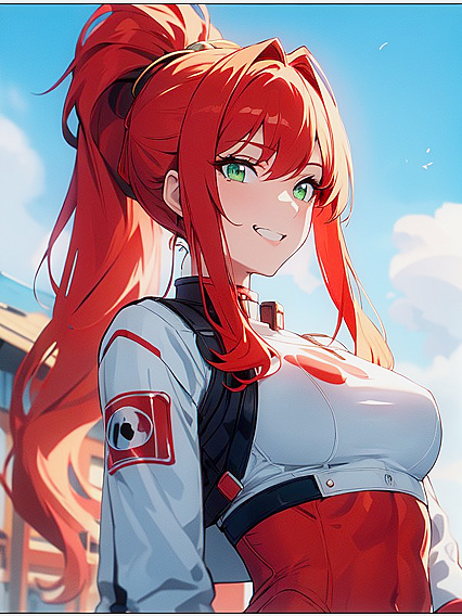 Grinning Light Brown Skinned Beauty Enjoys Warm Anime Hentai Delights