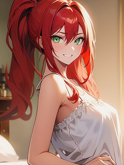 Grinning Girl 18+ with Small Breasts Heats Up Warm Anime Hentai Scenes