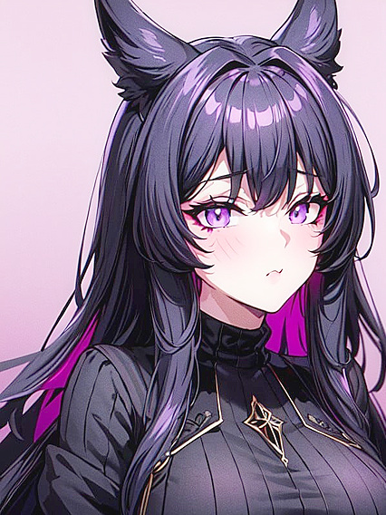 Gothic Girl 18+ with Dark Wavy Ombre Hair Seduces Under Moody BokehLights