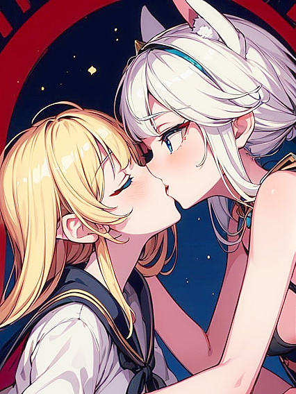 Blonde Beauty Rides a Sled for Intense Hentai Bangs