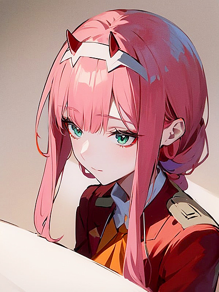 Zero Two from Darling in the FranXX in Sultry Hentai Action