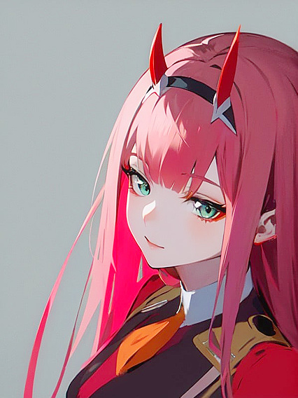 Zero Two from Darling in the FranXX Lost in Pleasure with Hentai AI Sex