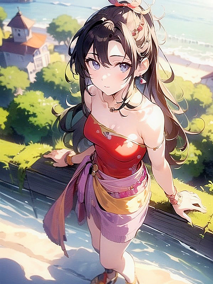Tina from Final Fantasy in Top-Down Warm Anime Hentai Action
