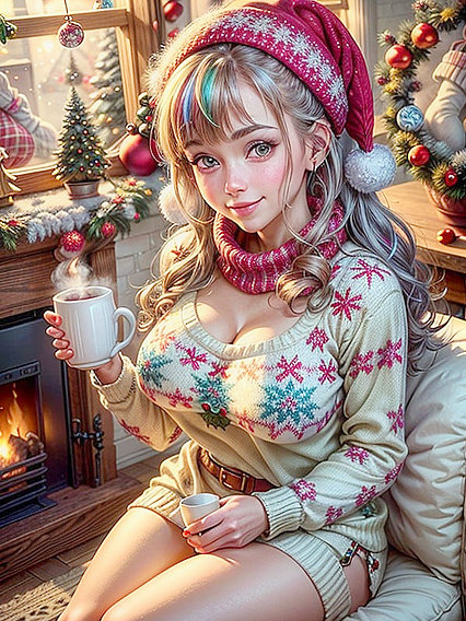Cozy Vibes: Her Cute Hairstyle Adds to the Soft-Focused hentai Pleasure